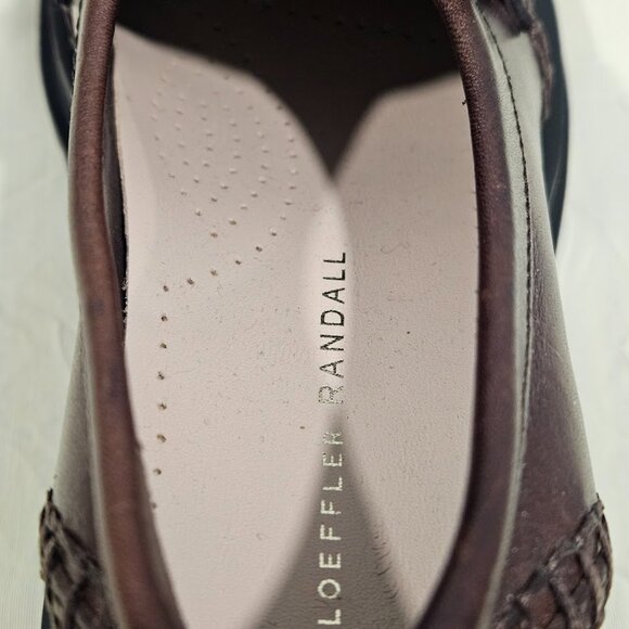 Loeffler Randall Saige Expresso Brown Calf Leather Platform Penny Loafers 8.5M - Picture 11 of 14